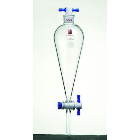 Synthware FUNNEL, SEPARATORY, 500mL, #27, 4mm PTFE. F477500